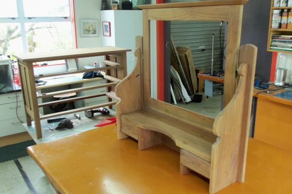 Early 1900's Walnut Cabinet Restoration